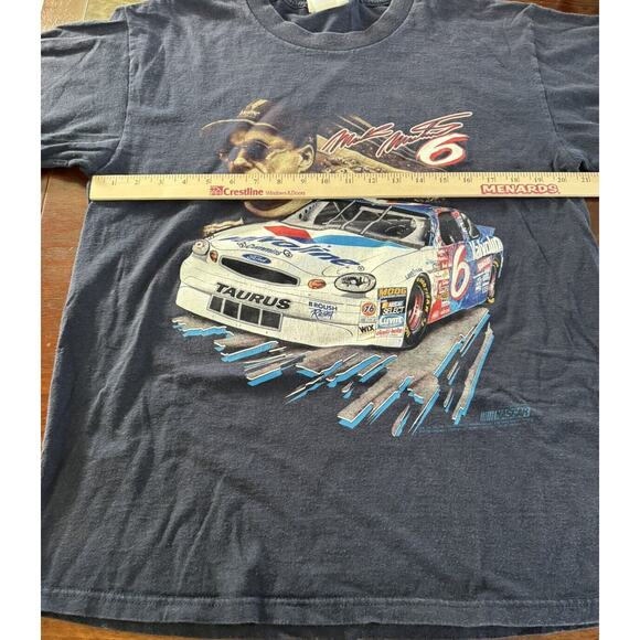 Mark Martin Large NASCAR Roush Racing #6 VTG Shirt Ford Taurus Valvoline Cummins - Picture 5 of 8